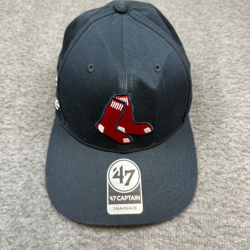 '47 Captain Snapback Hat Men's OSFA Navy Blue Boston Red Sox JetBlue MLB Cap‎